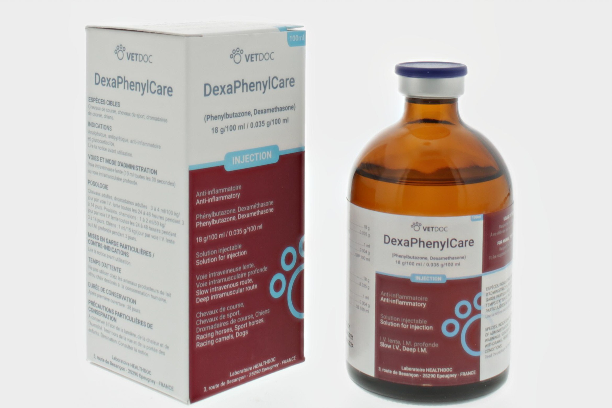 Boîte et flacon DexaPhenylCare
